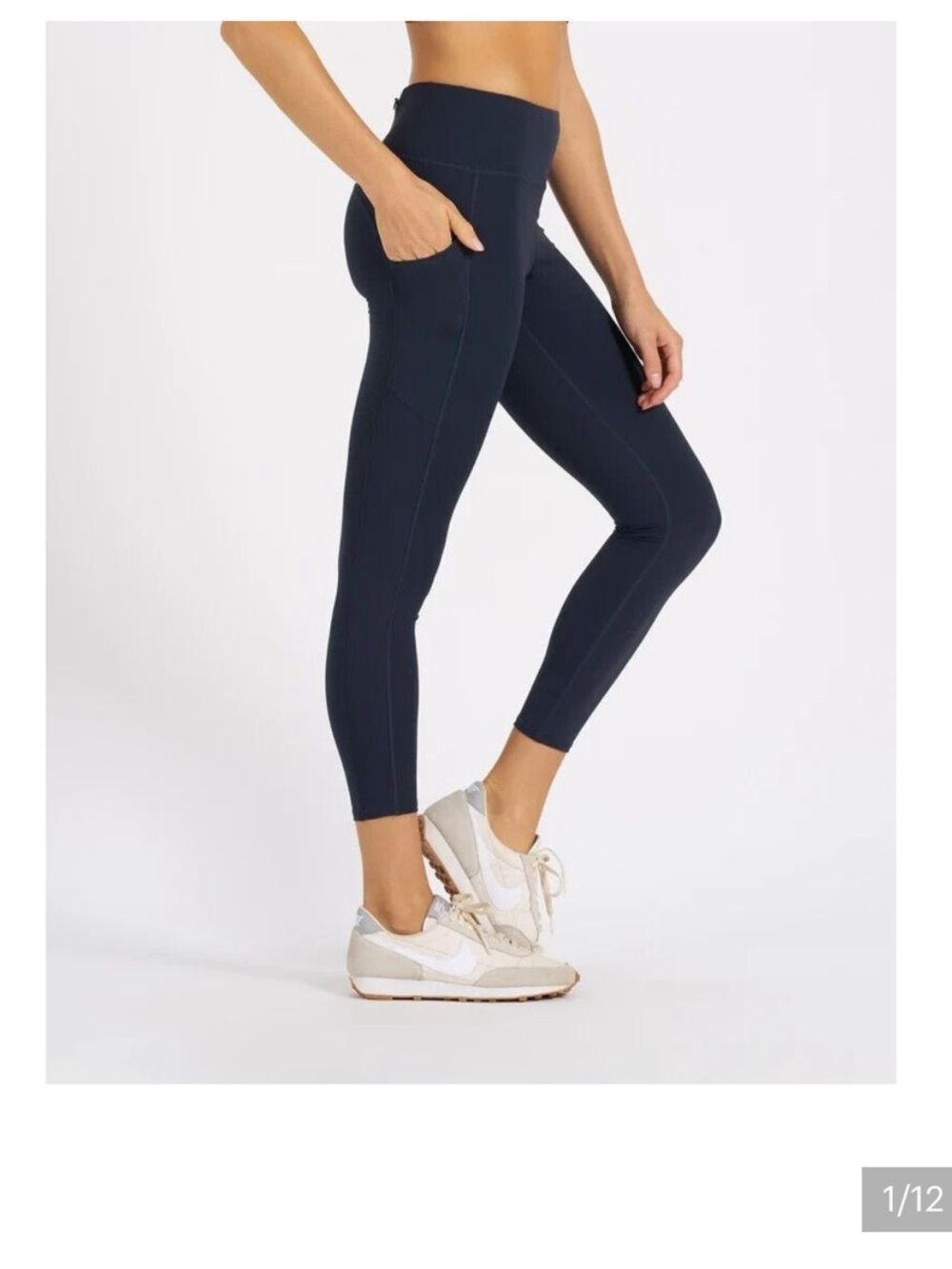 Vuori Stride Blue High-Rise Leggings Size M - Picture 2 of 13